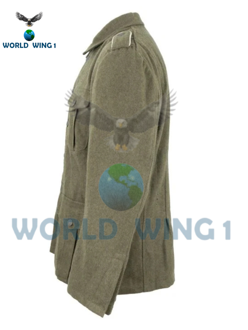 WW2 German M40 Field Grey Wool Tunic – Authentic Reproduction WWII Army Uniform - Image 2