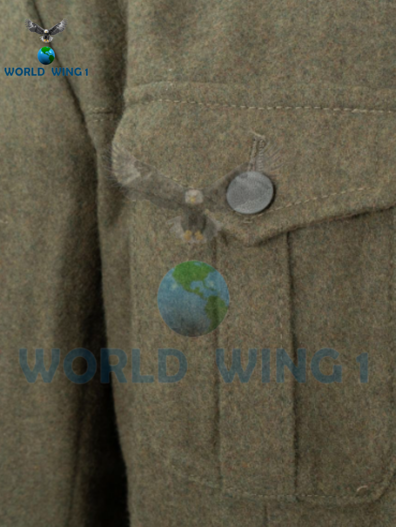 WW2 German M40 Field Grey Wool Tunic – Authentic Reproduction WWII Army Uniform - Image 4