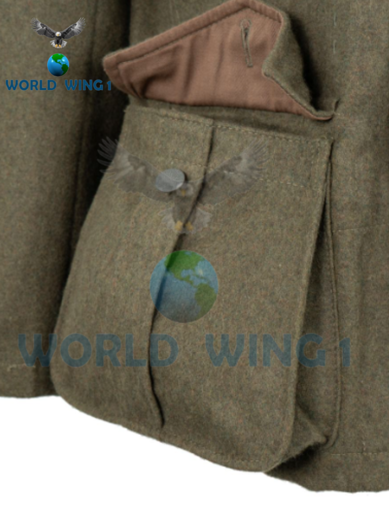 WW2 German M40 Field Grey Wool Tunic – Authentic Reproduction WWII Army Uniform - Image 7