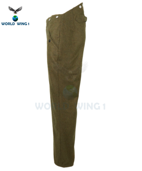 WW2 German M40 Field Grey Wool Trousers – Heer Army Military Uniform Reproduction - Image 2