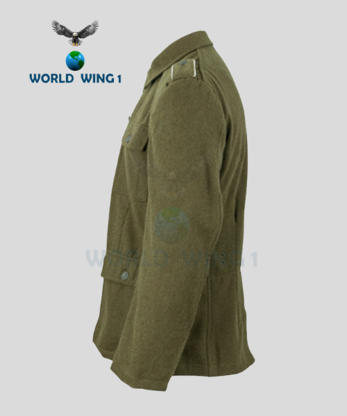 WW2 German M43 Field Grey Wool Tunic – Heer Army Military Uniform Reproduction - Image 2