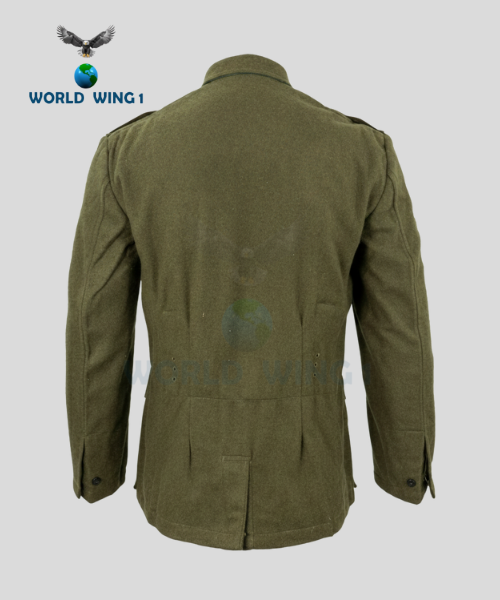 WW2 German M43 Field Grey Wool Tunic – Heer Army Military Uniform Reproduction - Image 3