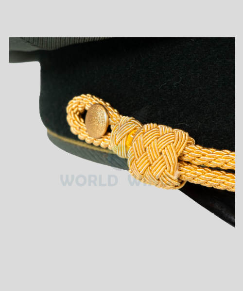 WW2 German Heer General Gabardine Visor Cap Wreath & Cockade – General Officer Insignia (Reproduction) - Image 4