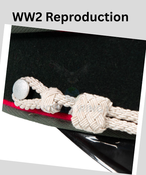 WW2 German General Staff Gabardine Visor Cap Wreath & Cockade – Elite Staff Insignia Reproduction - Image 5