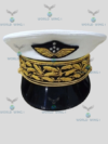 Chief of Staff Air Force General Service Cap – French Style Military Dress Visor Hat – Air Force Blue