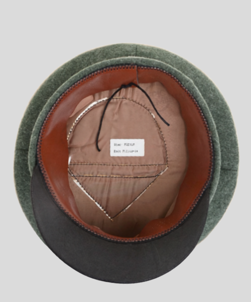 German Army Heer / NCO Visor Cap – Military Field Grey & Army Green – Without Insignia – Historical Reproduction Peaked Cap - Image 3